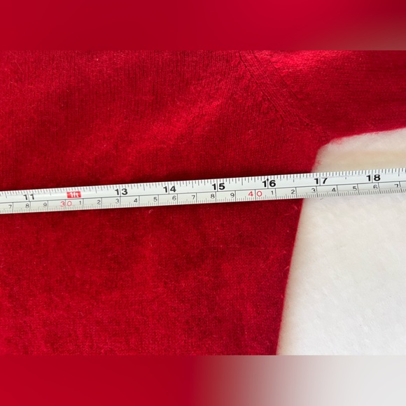Cashmere Turtleneck Sweater Womens Small Red Long Sleeve - Picture 4 of 6